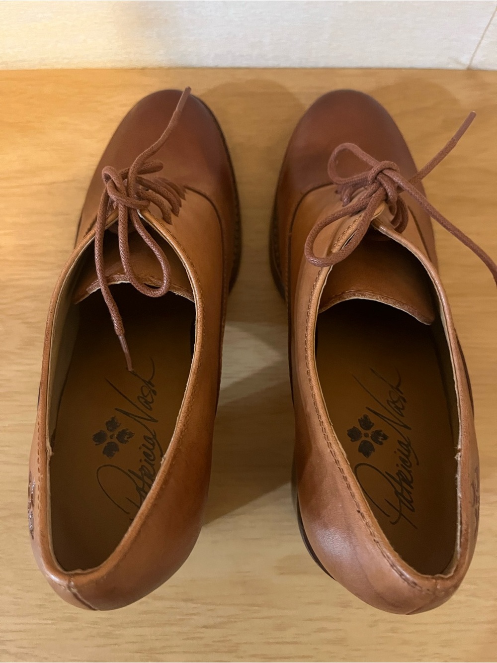 Patricia Nash Anna Oxford Shoes-Tan Leather - Picture 10 of 12